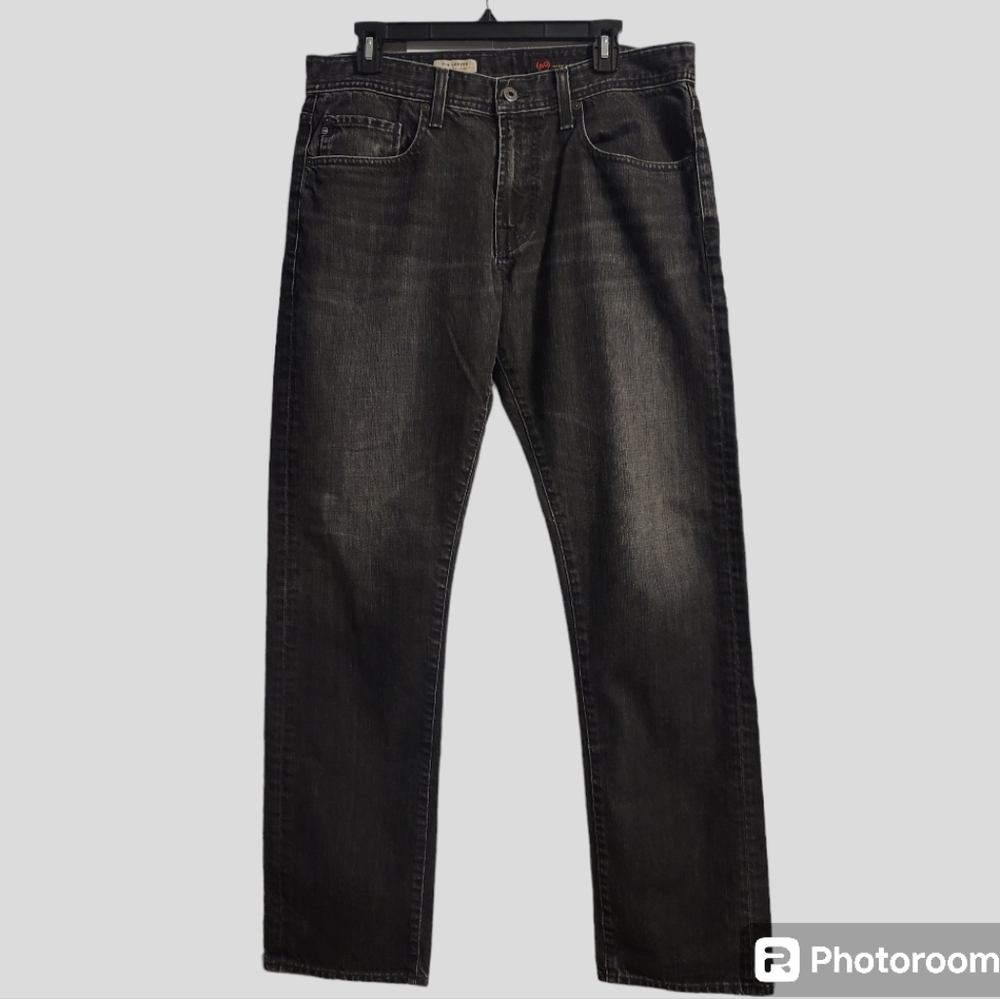 AG Adriano Goldschmied Jeans Men's 34x32 Fade Black The Geffen Slouchy Slim Pant